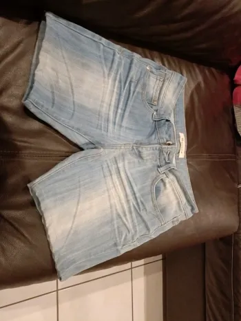 Short jeans revers premium taille 38