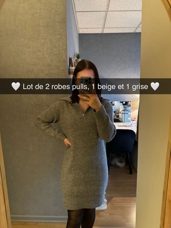 2 robes pulls Pimkie col camionneur