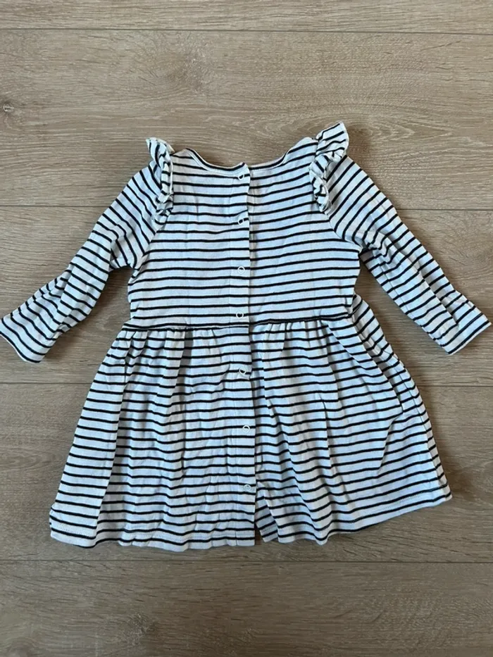 Robe marinière manches longues Petit Bateau 12 mois - photo numéro 2