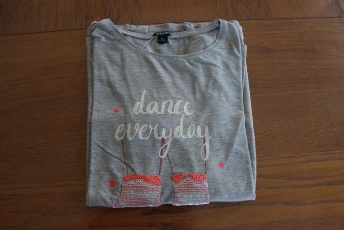 T-shirt sequins manches longues fille 12 ans - photo numéro 8
