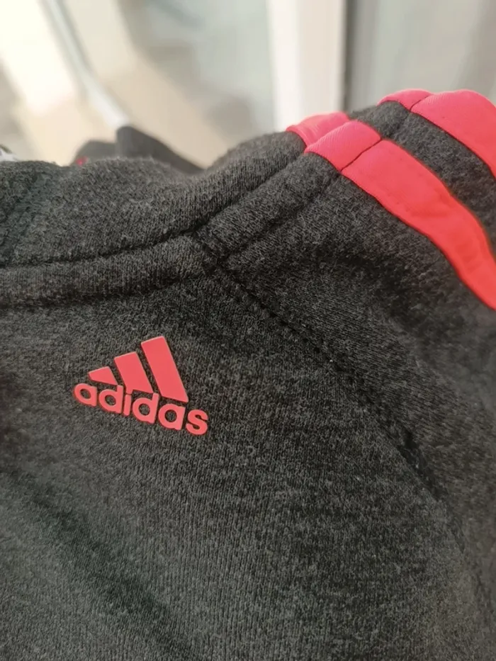 Veste femme adidas grise et rose taille xs - photo numéro 2
