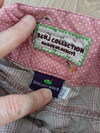 Pantalon à carreaux 4ans Sergent Major 