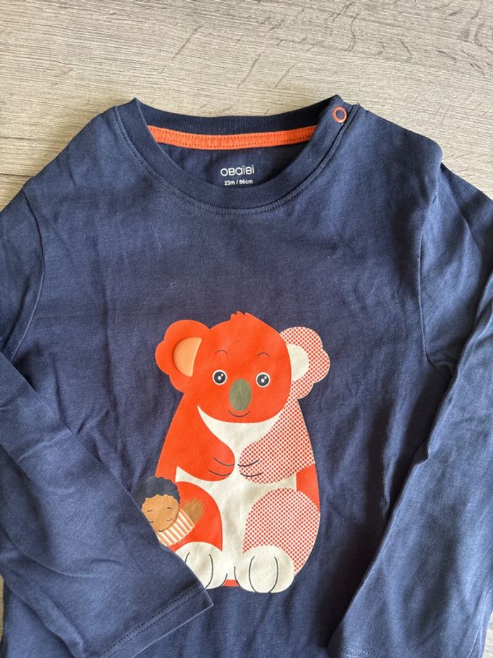 T shirt manches longues okaidi 23 mois - photo numéro 2