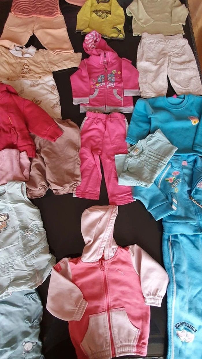 lot facile crèche fille survêtement 12 mois 16 pièces