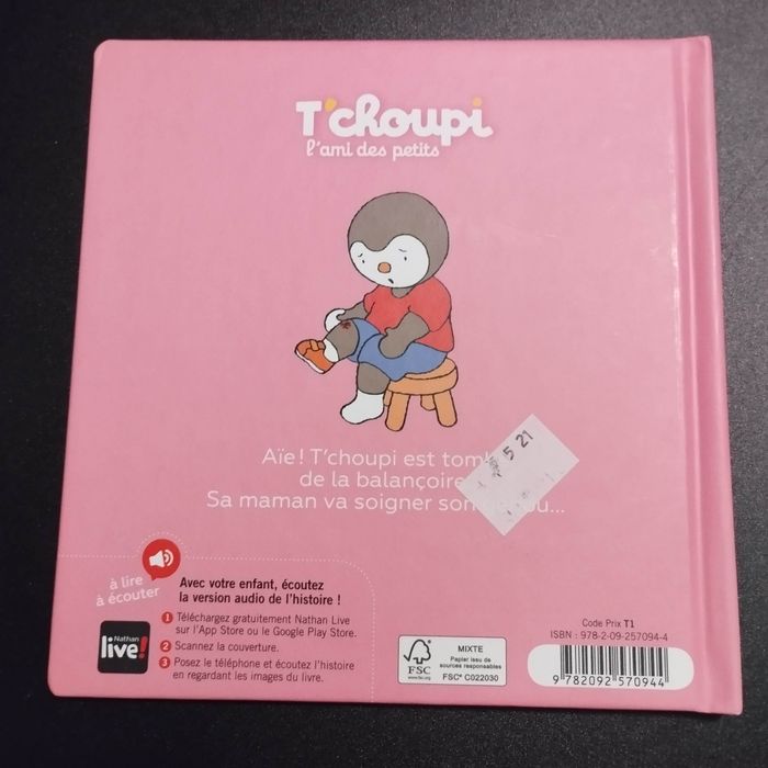 Livre enfant Nathan T'choupi a un bobo - photo numéro 2