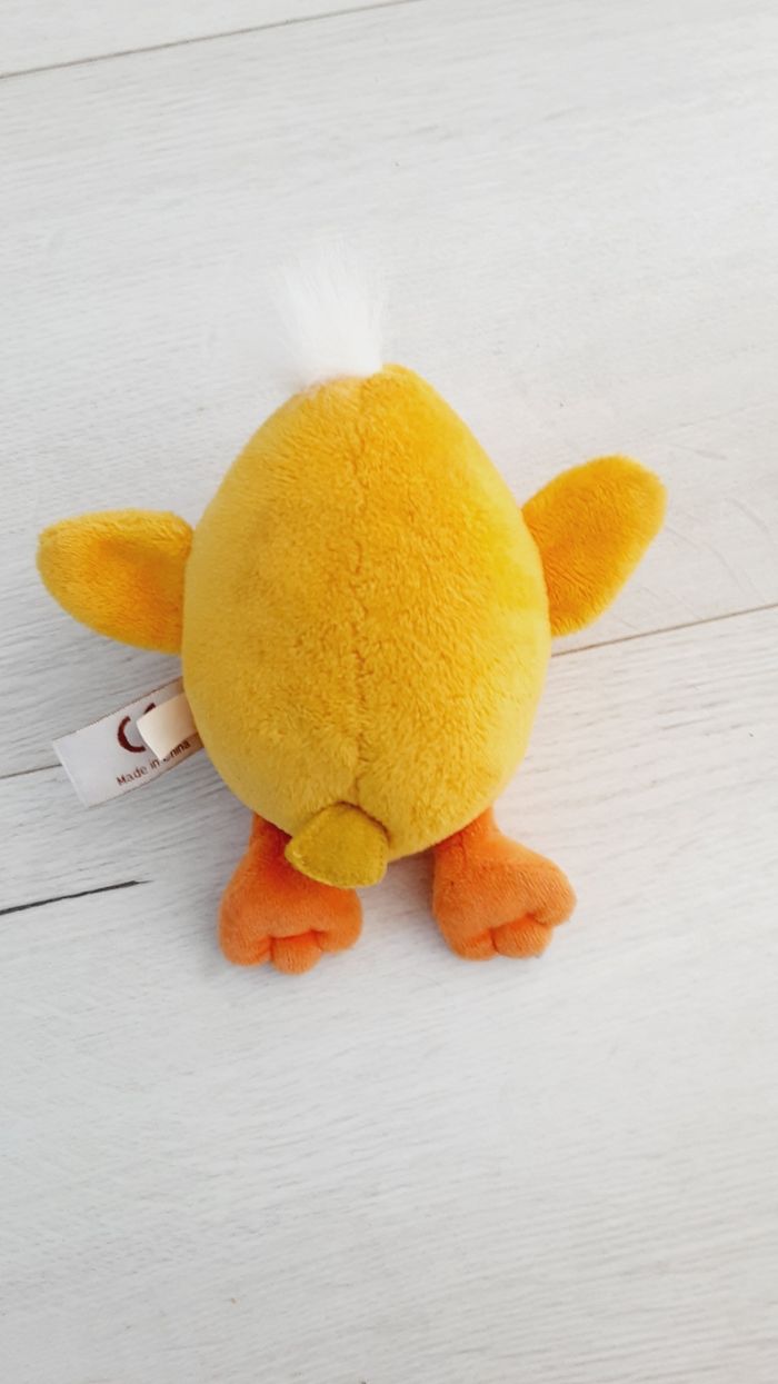 Jeu jouet enfant peluche canard 15 cm de haut - photo numéro 2