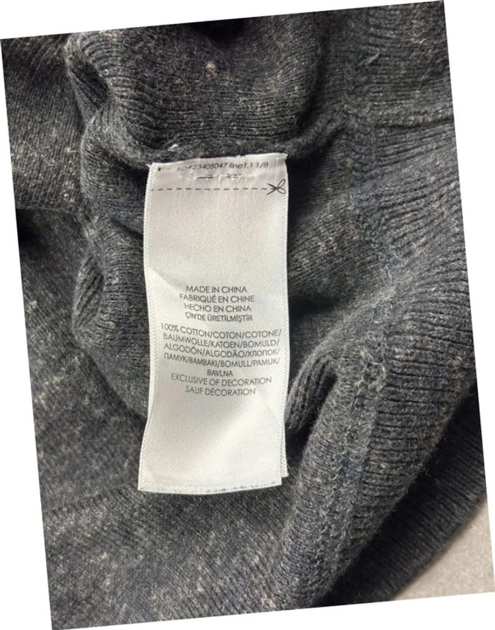 Pull sweat crewneck gris foncé/noir logo gris col rond Ralph Lauren - photo numéro 8