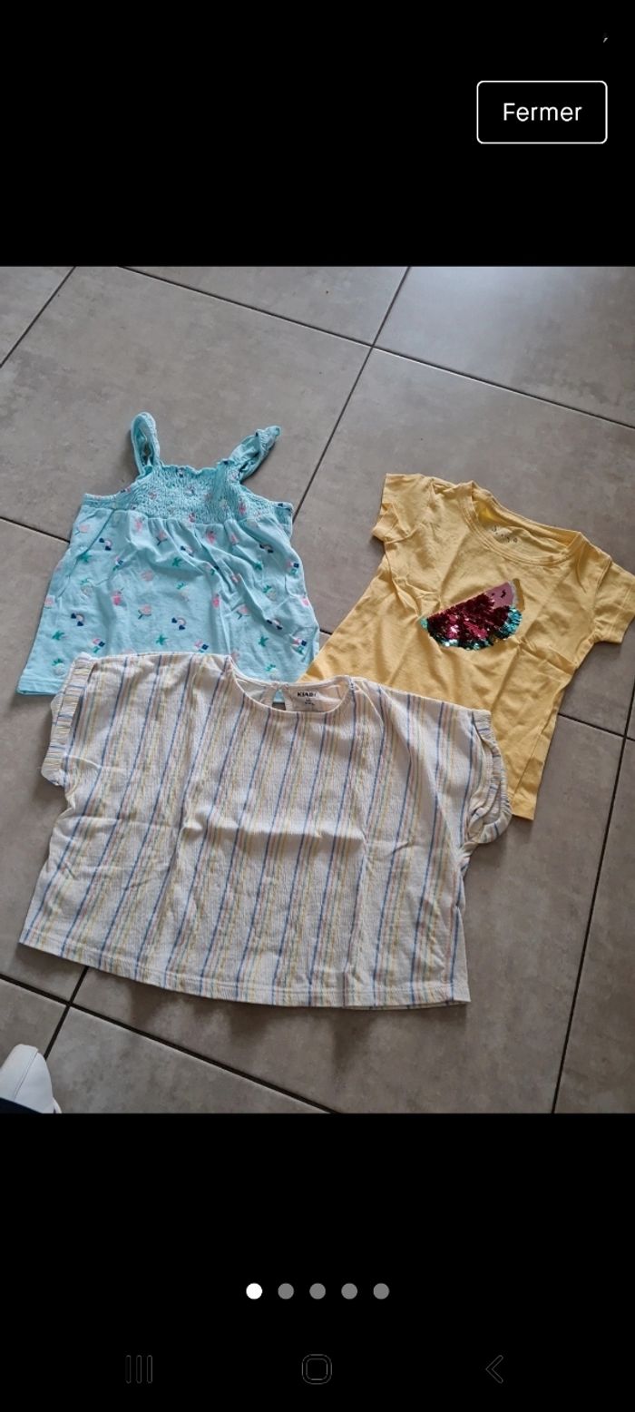 Lot de t-shirts MC 4 ans