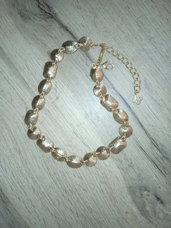 Collier raffiné plaqué or cristaux multicolores éclatants - photo numéro 6