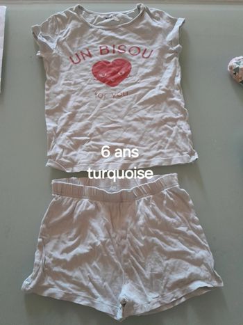 Pyjama été fille 6 ans