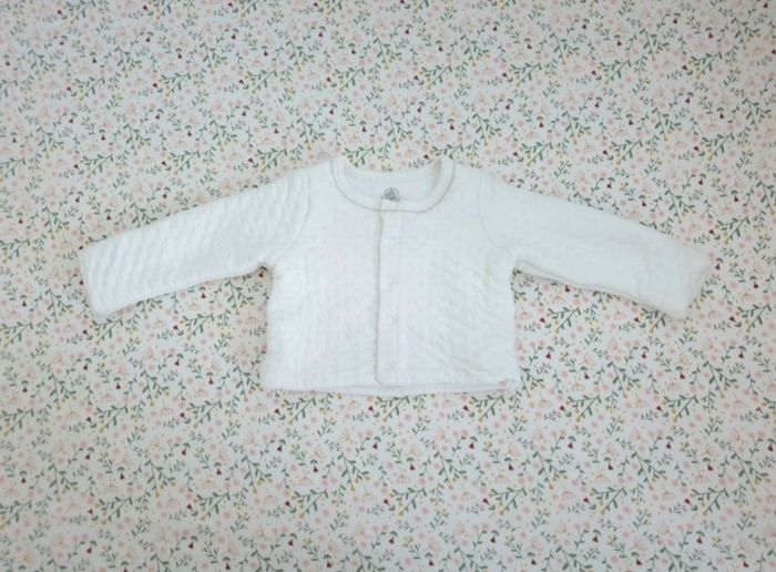 Gilet blanche texturée Petit Bateau - photo numéro 2