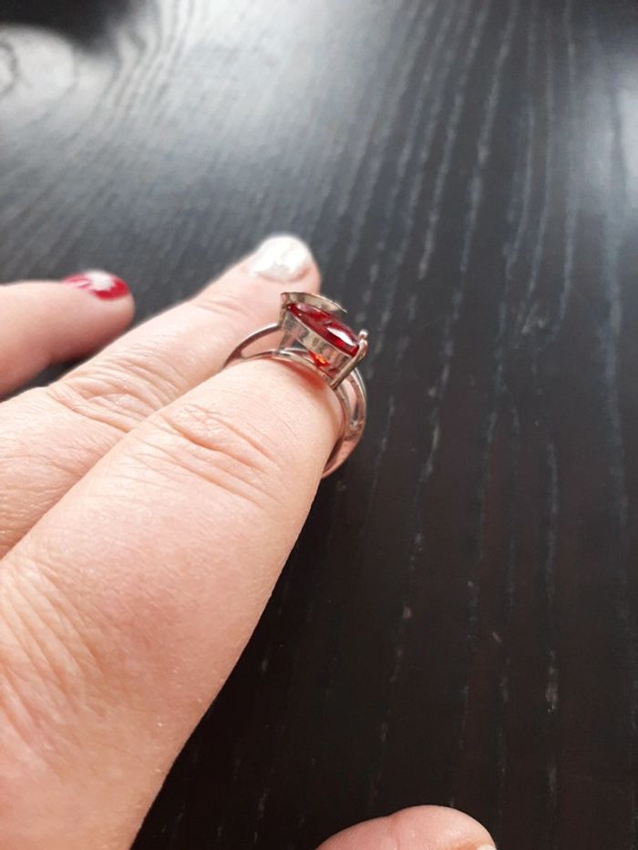 Bague cœur rouge - photo numéro 2