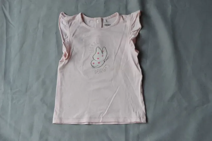 T-shirt rose Orchestra papillon fille 24-36 mois