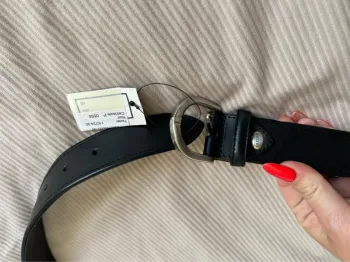 Ceinture noire Texier P 0555 – Cuir véritable – Neuve avec étiquette – Taille 100/40