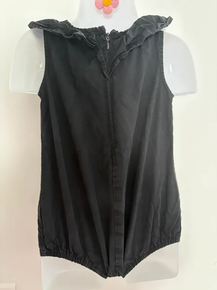 🖤 Combishort / Body bébé fille noir - Rorychen - Taille 100 - photo numéro 2