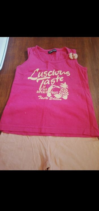 Ensemble short et débardeur fille 18 mois