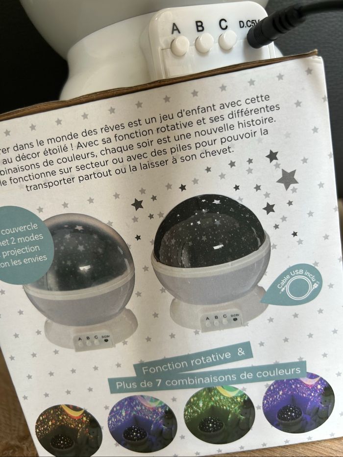 Veilleuse étoile multicolore - photo numéro 3