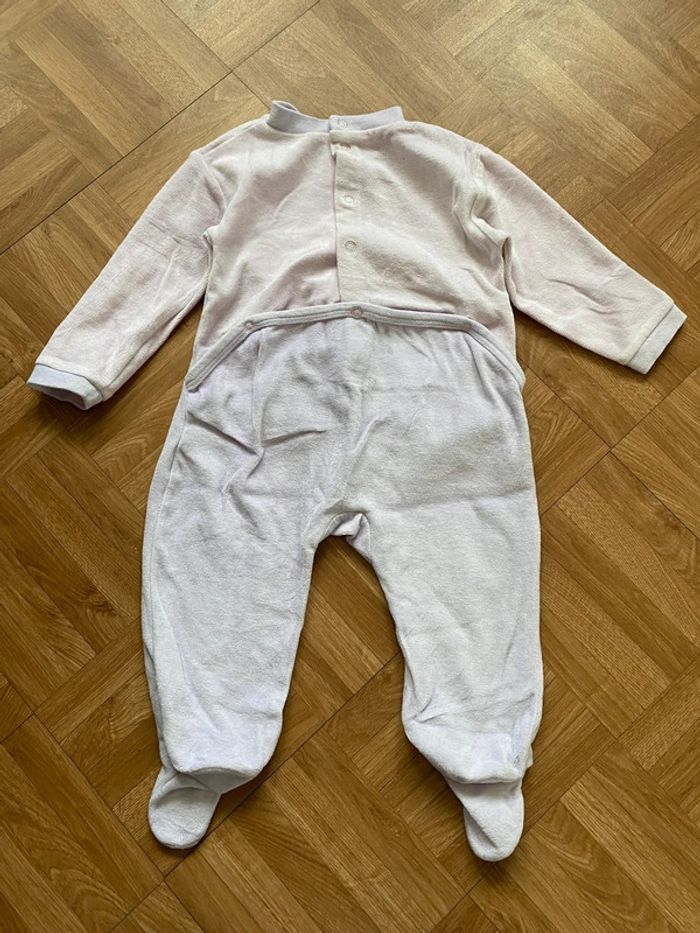 Pyjama une pièce mauve taille 12 mois vintage - photo numéro 4