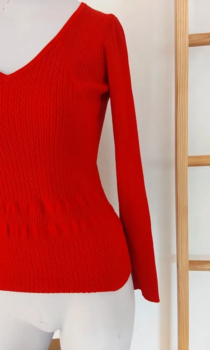 Pull chaussette rouge T 36 - photo numéro 5