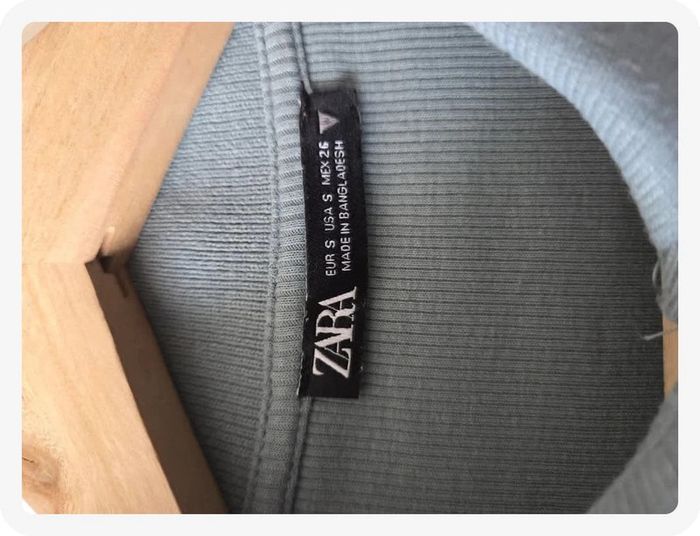 tops court Zara bleu clair taille S - photo numéro 5
