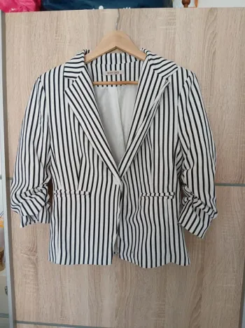 Veste marinière miss one 36 rayée