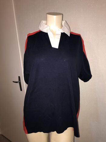 Polo col chemise tricolore neuf taille S
