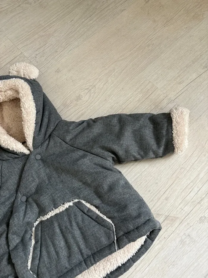 Manteau gris ourson - photo numéro 3