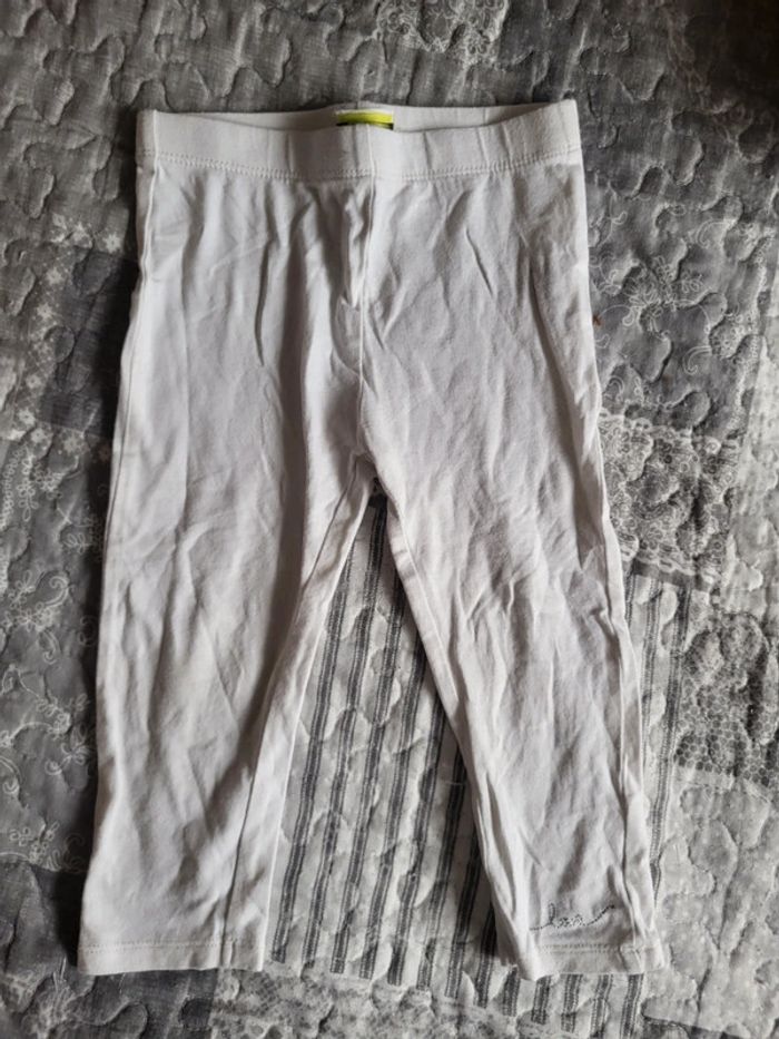 Legging blanc pailleté