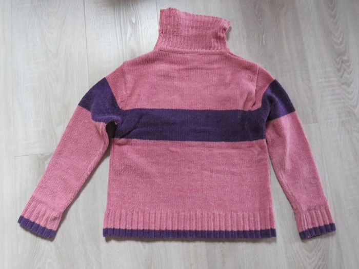 Pull rose et violet fille 10 ans - photo numéro 2