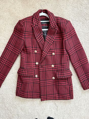 Veste blazer rouge bordeaux