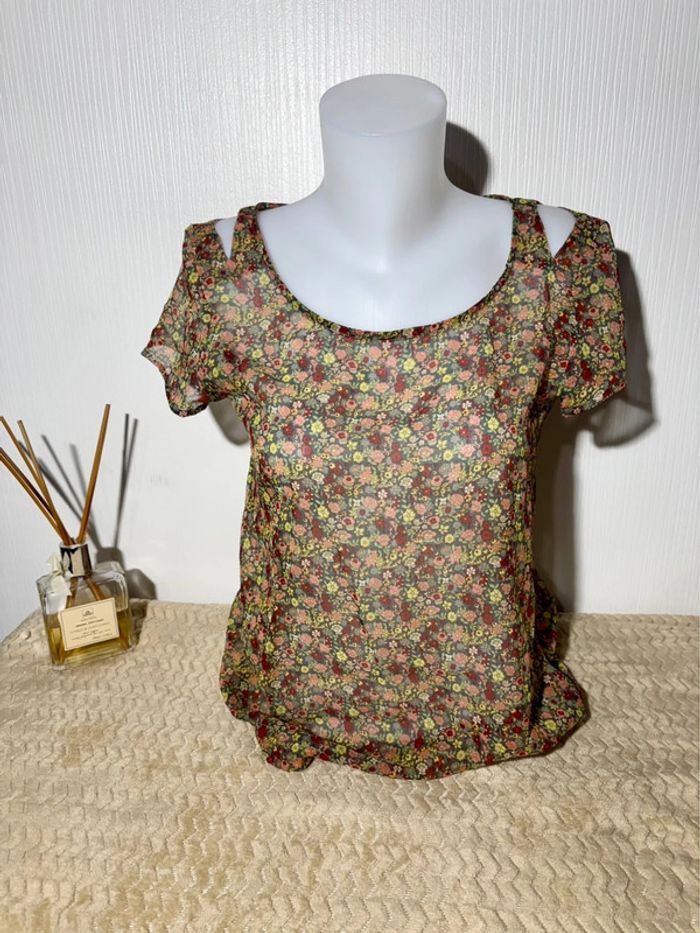 🌸 Top fleuri DDP - Taille M