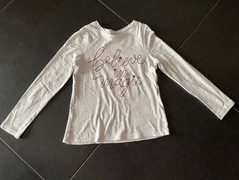 T-shirt gris fille Tex 6 ans