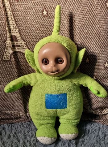 Peluche Teletubbies vert Dispy Vintage 1996 (sonore)