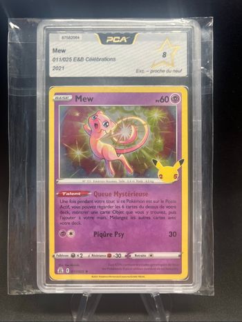 Carte Pokémon HOLO Mew 011/025 PCA 8