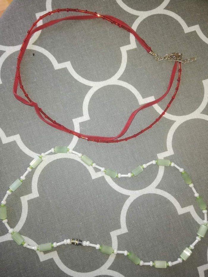 Collier bracelet perle