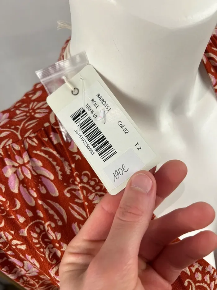 Robe rouge et beige Hartford T.2 / M neuve - photo numéro 3