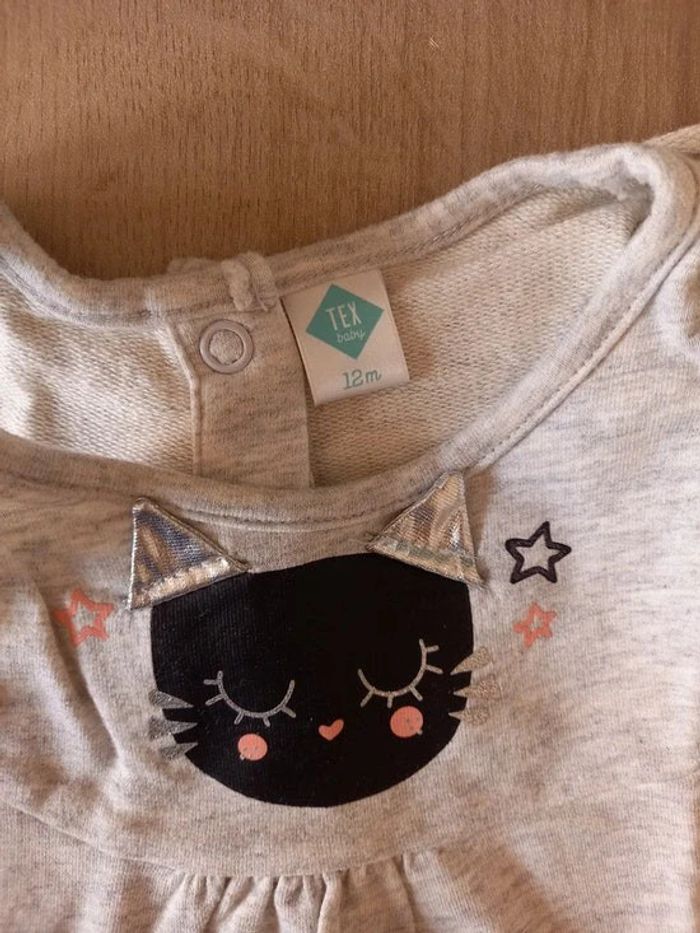 Robe fille 12 mois chat - photo numéro 2