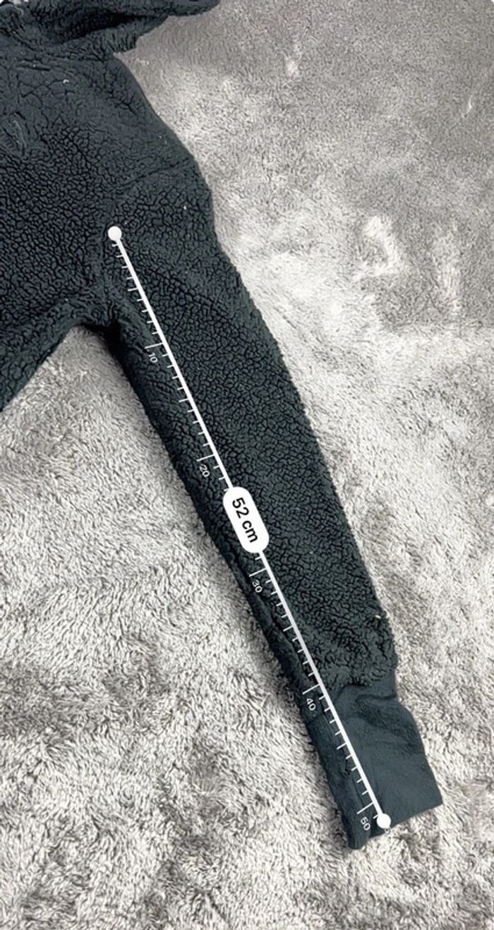 Pull sweat à capuche polaire Puma noir avec logo brodé Taille XS - photo numéro 5