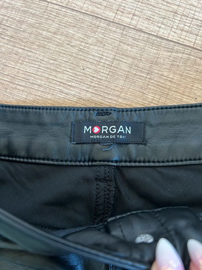 Jupe noire avec simili cuir Morgan taille 36 TBE - photo numéro 15