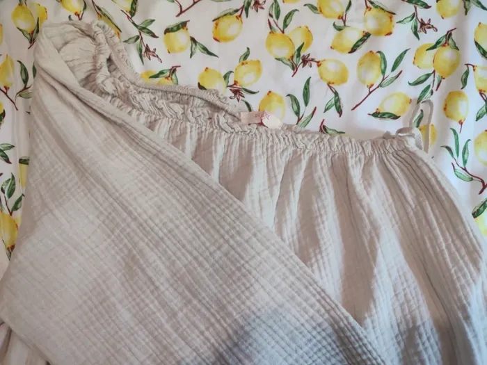 Robe longue gaz de coton - one soulder 🌼 - photo numéro 5