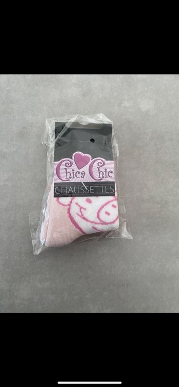 Chaussettes fille anti dérapantes Taille 18/20