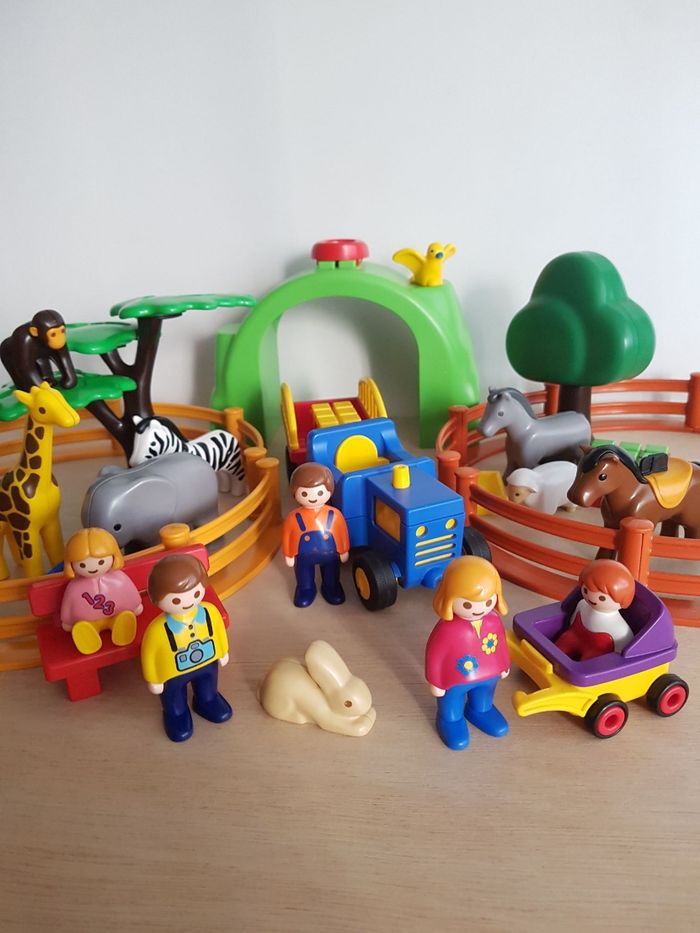 Playmobil junior grand zoo ferme et safari 1.2.3