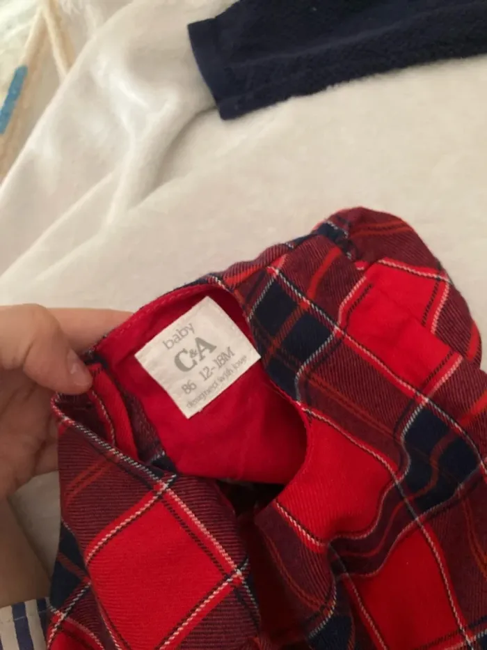 Robe à carreaux avec gilet 12-18 mois - photo numéro 5