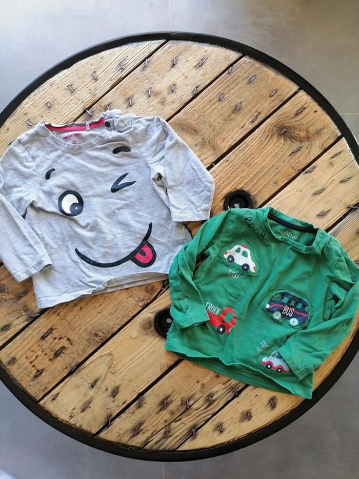 Lot de 2 tee shirt ml 18 mois