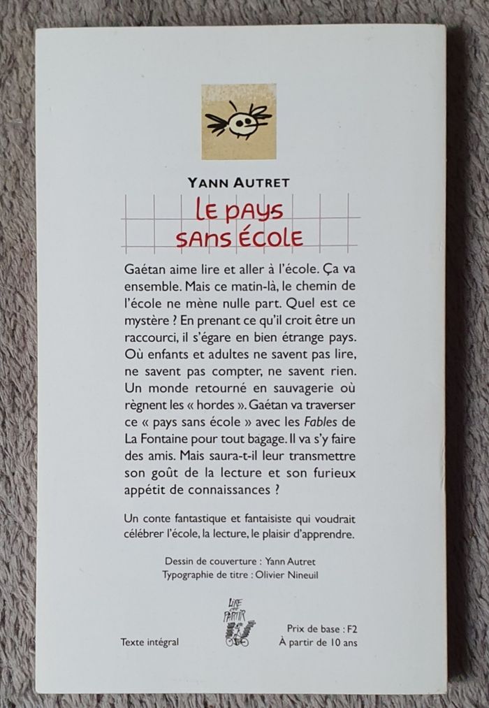 Roman Jeunesse, format poche "Le Pays sans école" (Dès 10 ans) / Éd. Lire, c'est partir! - photo numéro 2