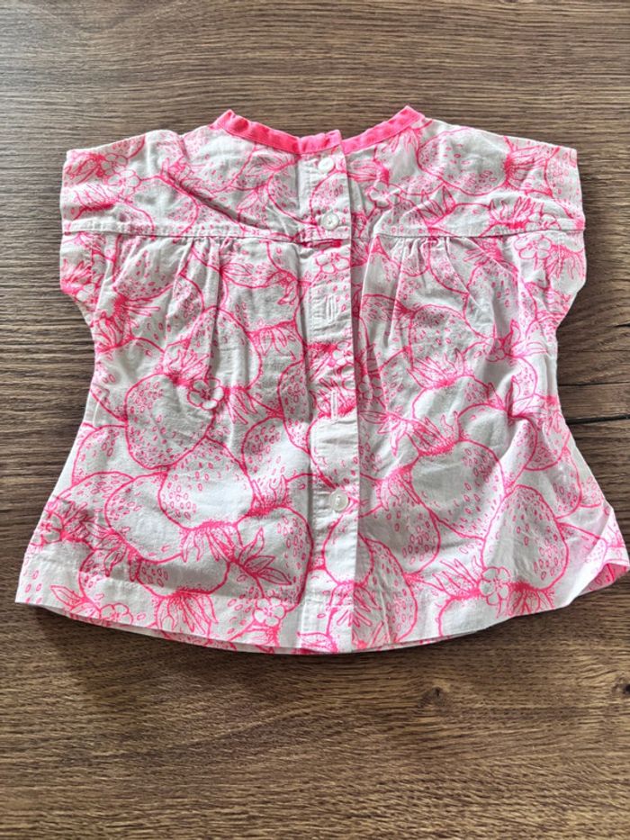 Blouse motifs fraises - photo numéro 2