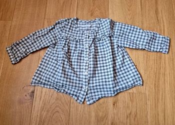Chemise à carreaux Bout'chou  9 mois