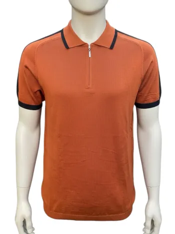 Polo Macidman Exclusive marron et noir homme Taille M Neuf