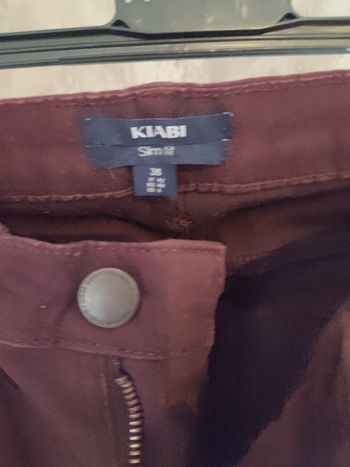 Jean bordeaux. Kiabi