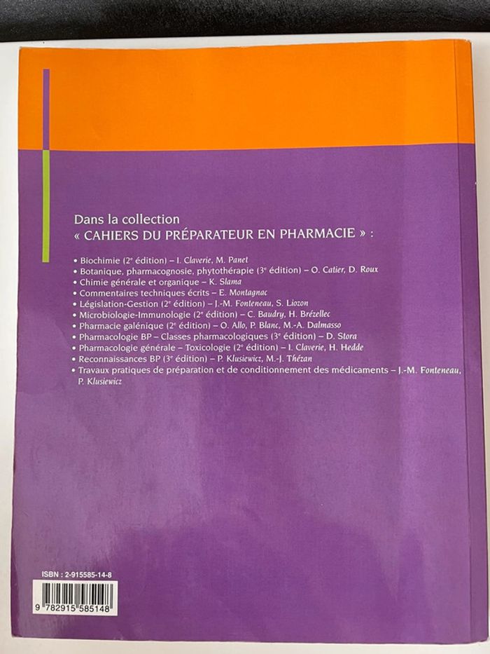 Livre pharmacologie BP - photo numéro 2